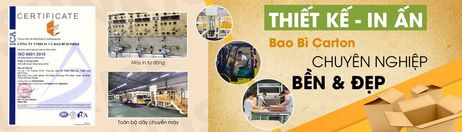Quy trình sản xuất hộp carton nắp gài chất lượng