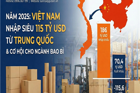 Năm 2025 Việt Nam Nhập Siêu 115 Tỷ USD Từ Trung Quốc: Cơ Hội Nào Cho Ngành Bao Bì Và Chuỗi Cung Ứng?