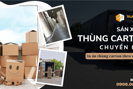 Sản xuất thùng carton lớn, thùng carton chuyển nhà tiện dụng