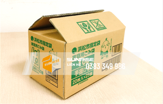 Thùng carton đối khẩu nắp thường