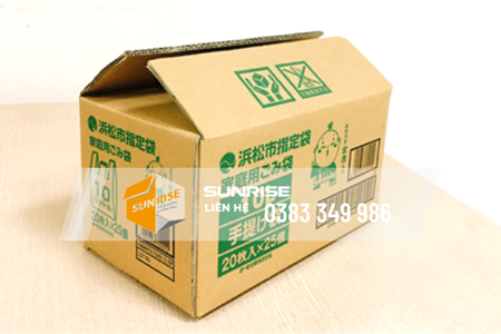 Thùng carton đối khẩu nắp thường